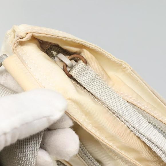 PRADA Shoulder Bag Nylon White Silver Auth hk2216 - Picture 10 of 16